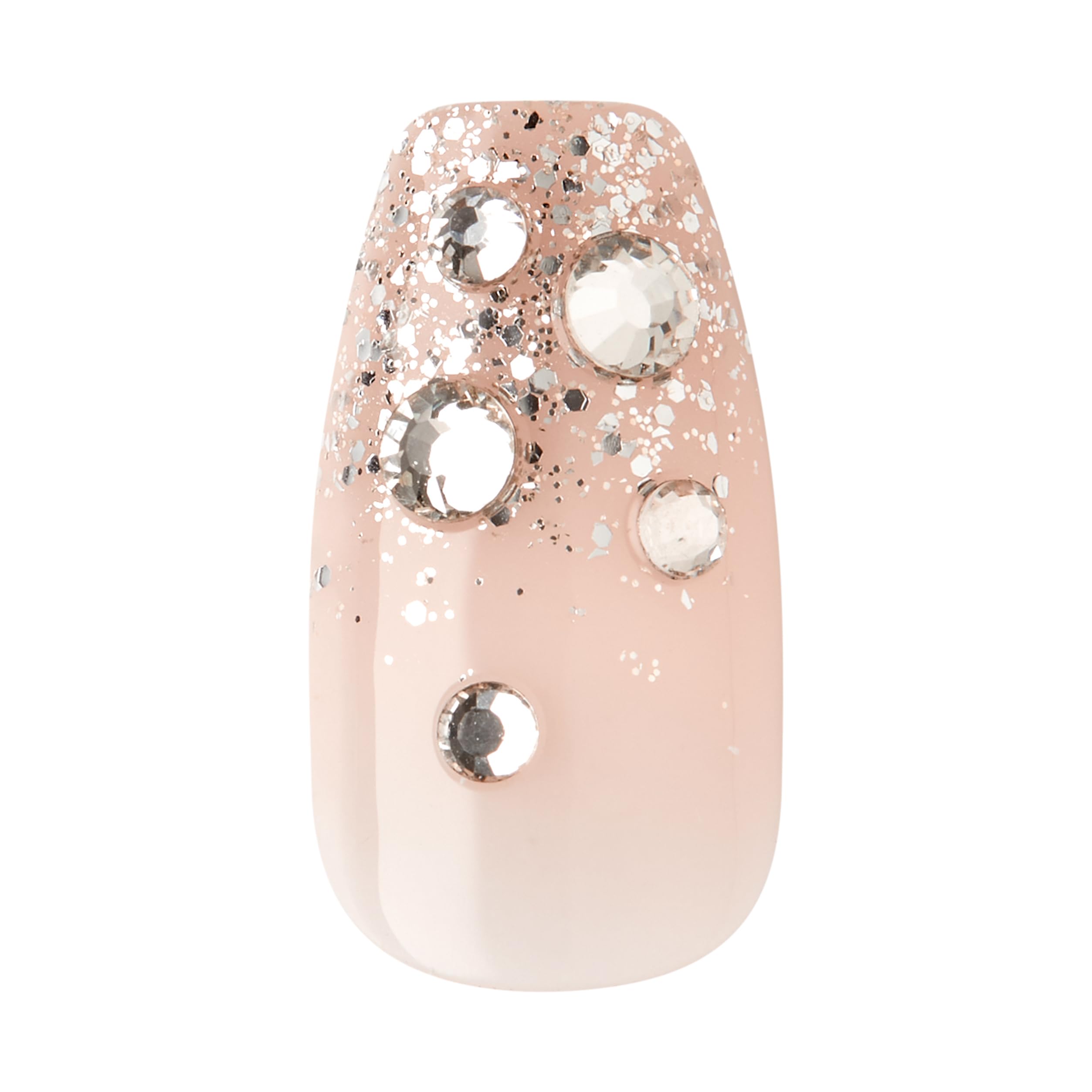 Foto 6 pulgar | Press On Nails Kiss - Elegante Forma De Ataúd Blanco Claro Con Forma De «my Muse» - Venta Internacional.