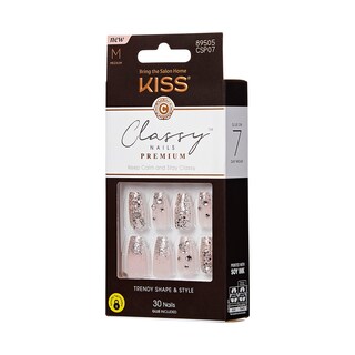 Foto 7 | Press On Nails Kiss - Elegante Forma De Ataúd Blanco Claro Con Forma De «my Muse» - Venta Internacional.