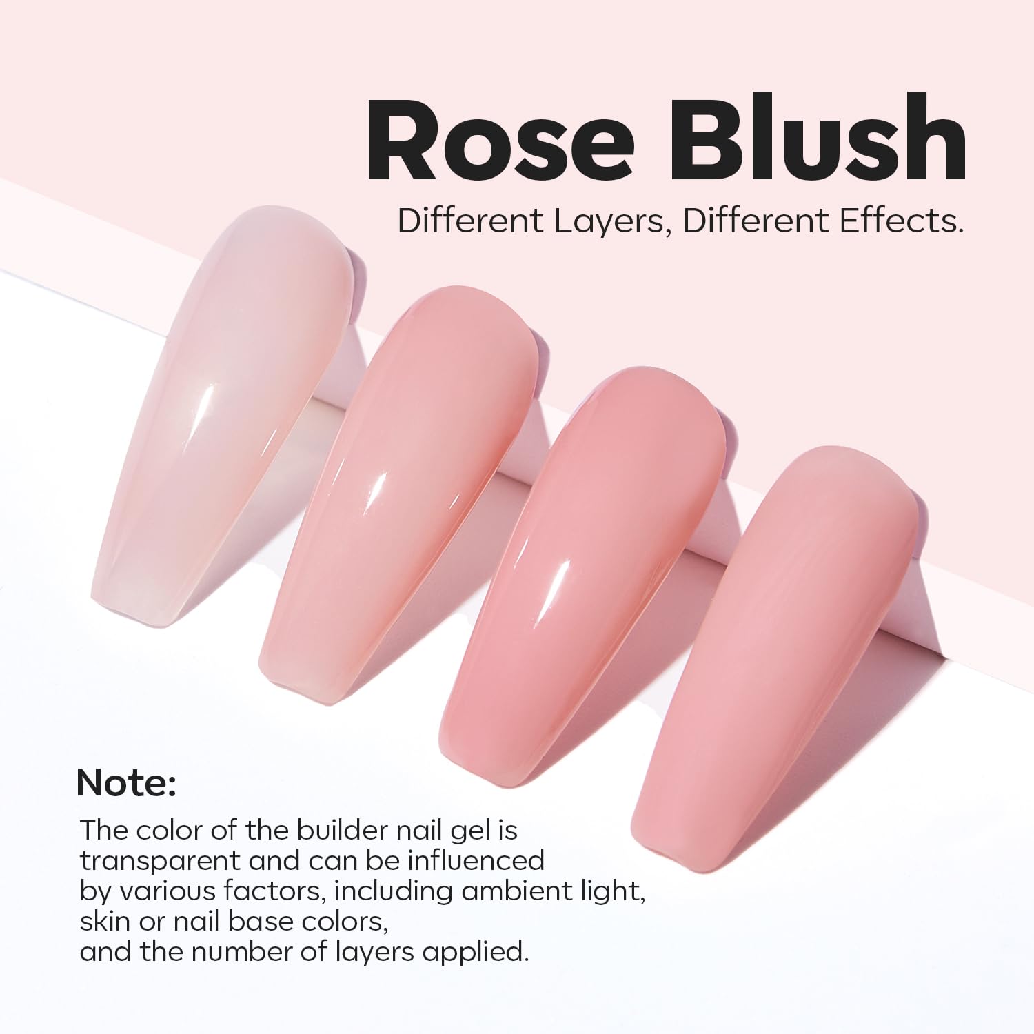Foto 4 pulgar | Base De Goma Rosa Rubor Rosa Gel Builder Nail Modelones 8 En 1 - Venta Internacional.