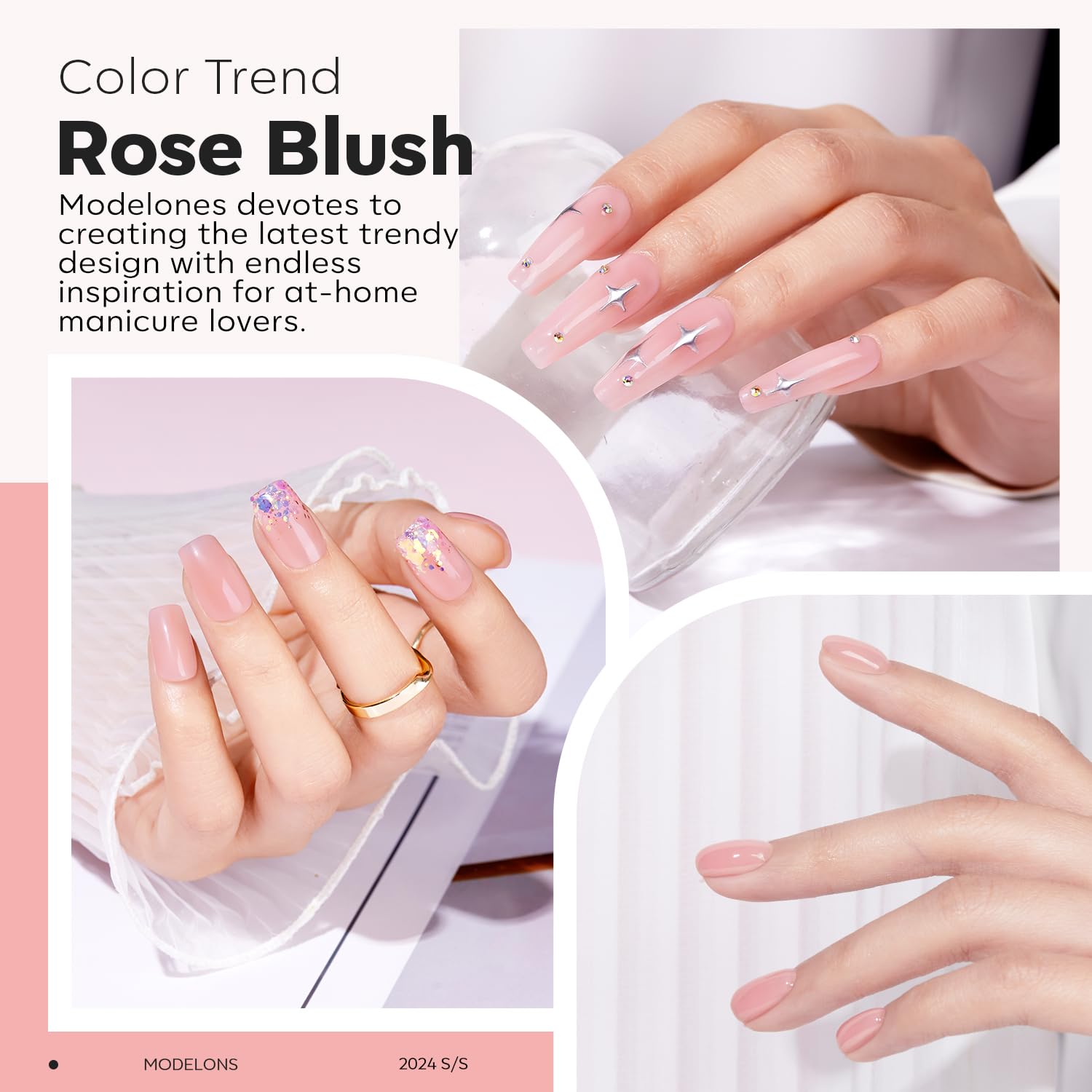 Foto 5 pulgar | Base De Goma Rosa Rubor Rosa Gel Builder Nail Modelones 8 En 1 - Venta Internacional.