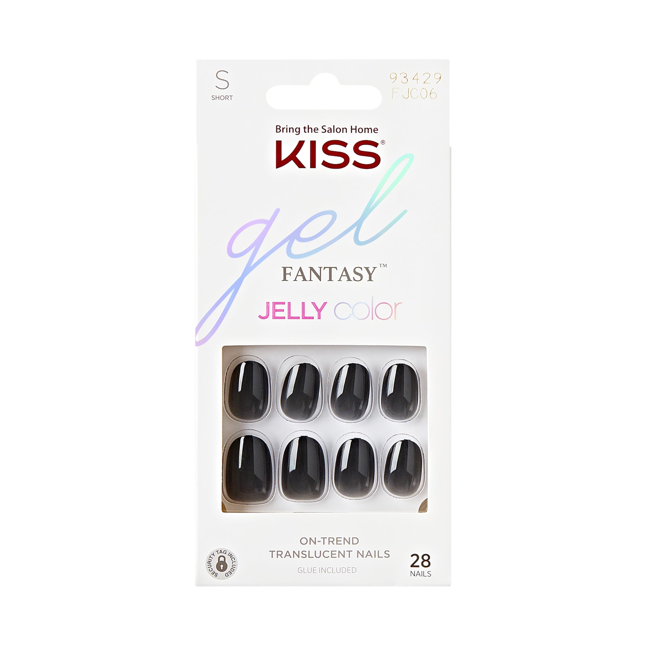 Foto 2 pulgar | Gel Kiss Fantasy «quince Jelly» Purple Medium De Press On Nails - Venta Internacional.