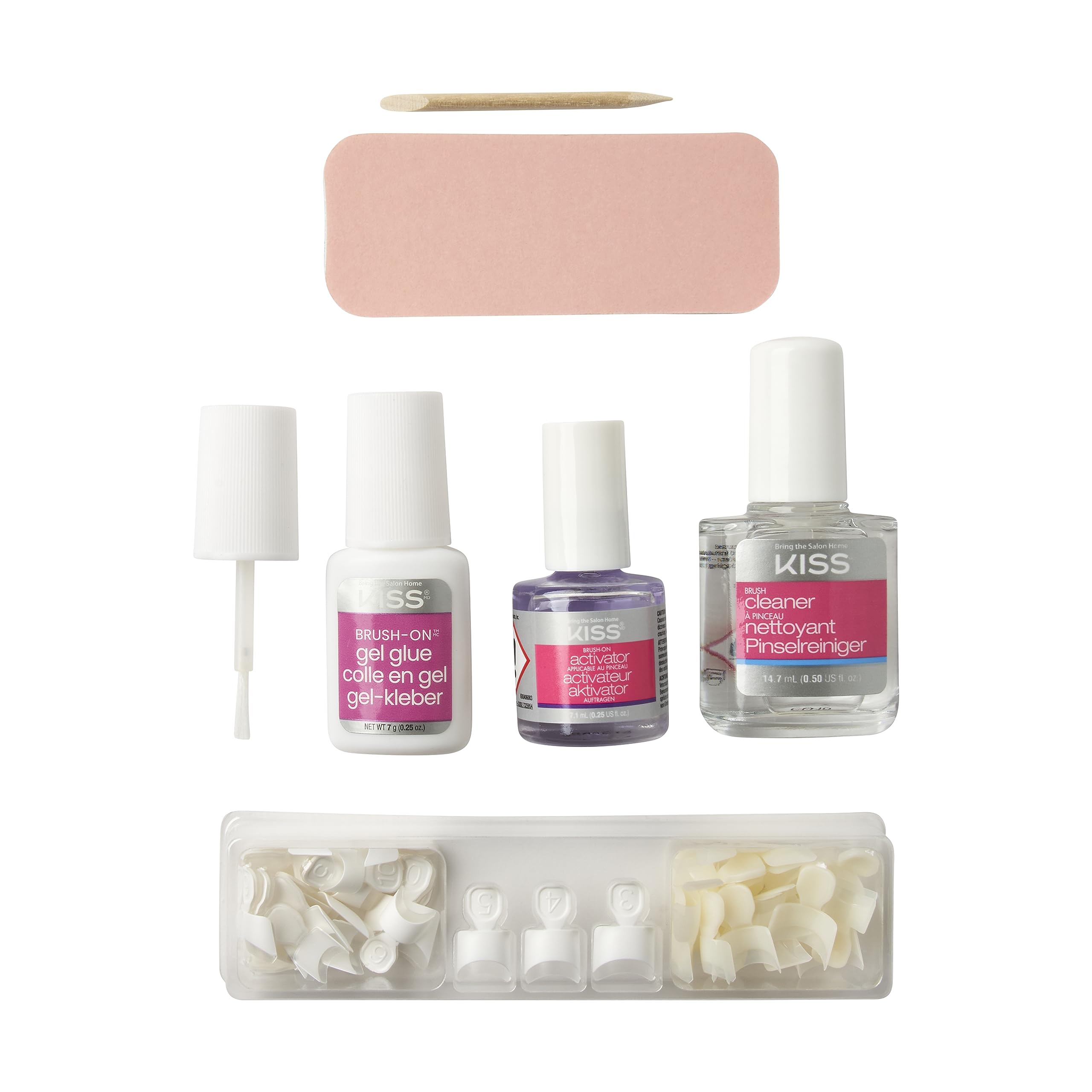 Foto 5 pulgar | Kit De Uñas Kiss Brush-on Gel Con 48 Puntas, Pegamento, Activador Y Más - Venta Internacional.