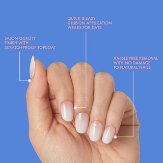 Foto 3 | Gel Kiss De Press-on Nails Fantasy Dreamdust Con Pegamento Para Uñas, 2 Ml - Venta Internacional.