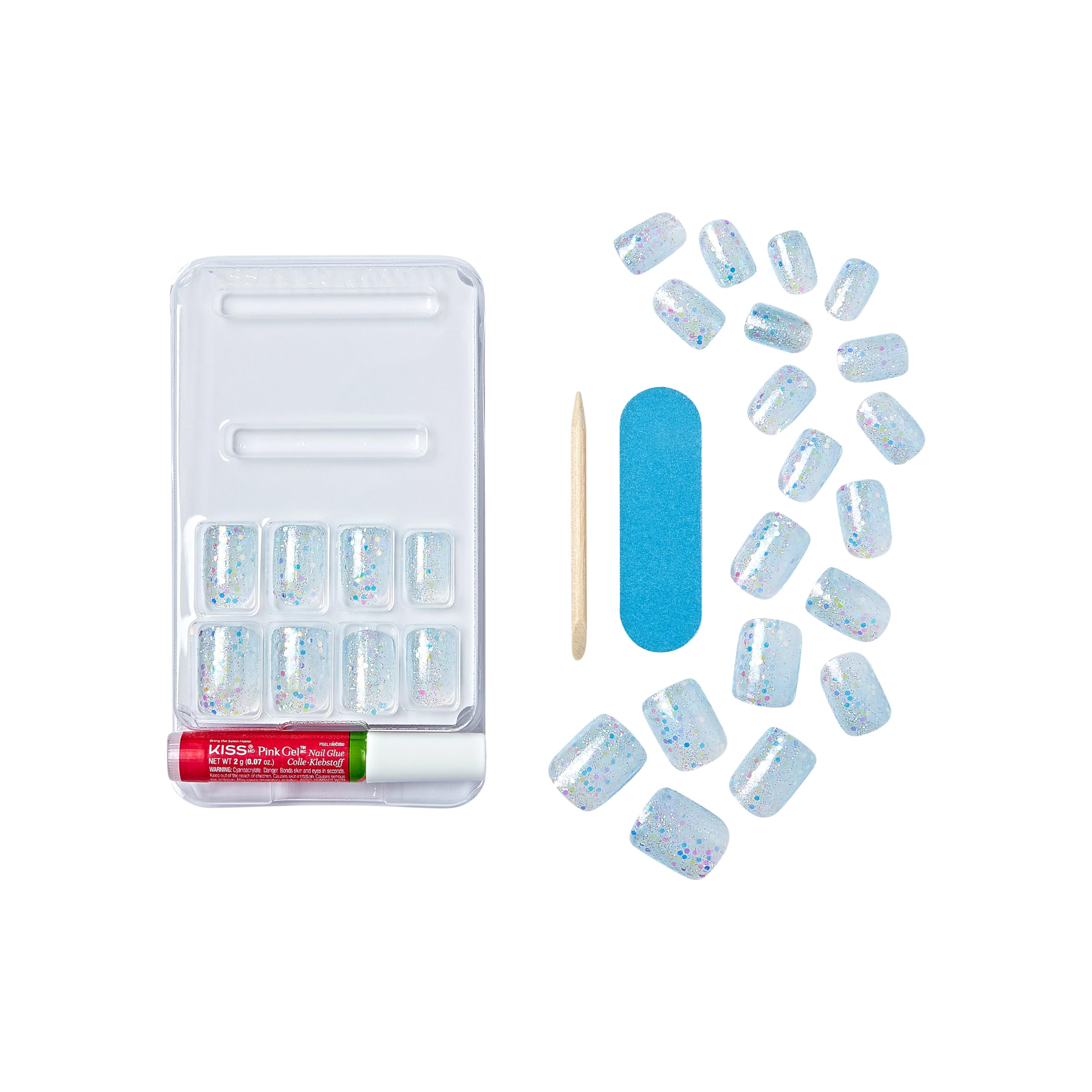 Foto 8 pulgar | Gel Kiss De Press-on Nails Fantasy Dreamdust Con Pegamento Para Uñas, 2 Ml - Venta Internacional.