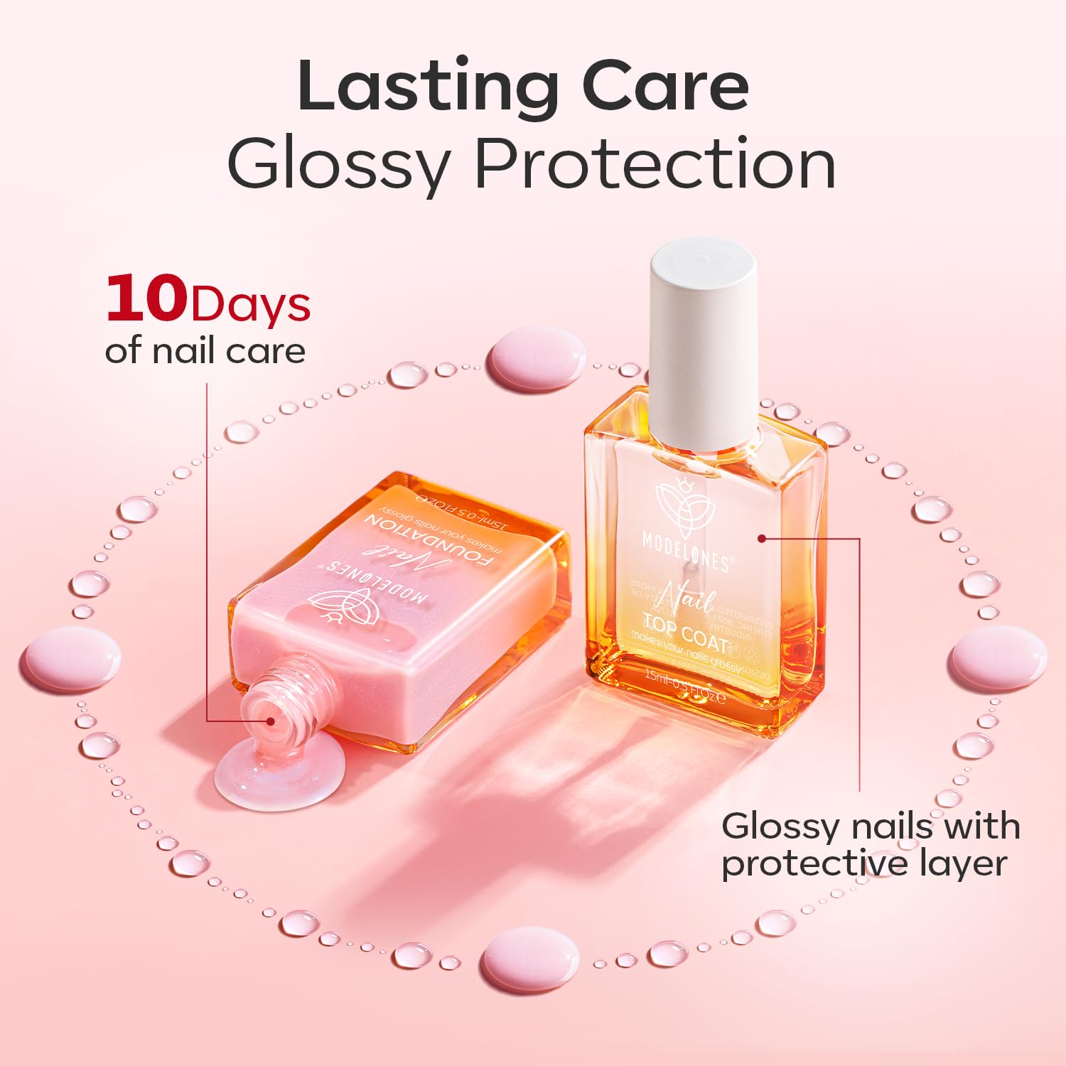 Foto 7 | Kit Corrector De Uñas Modelones Nail Natural Con Capa Superior Y Aceite - Venta Internacional.