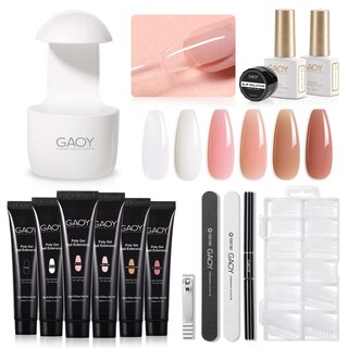 Foto 1 | Kit De Uñas Gaoy Poli Gel Con Uv Light 6 Builder Gel 15 G - Venta Internacional.