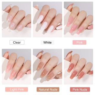 Foto 4 | Kit De Uñas Gaoy Poli Gel Con Uv Light 6 Builder Gel 15 G - Venta Internacional.