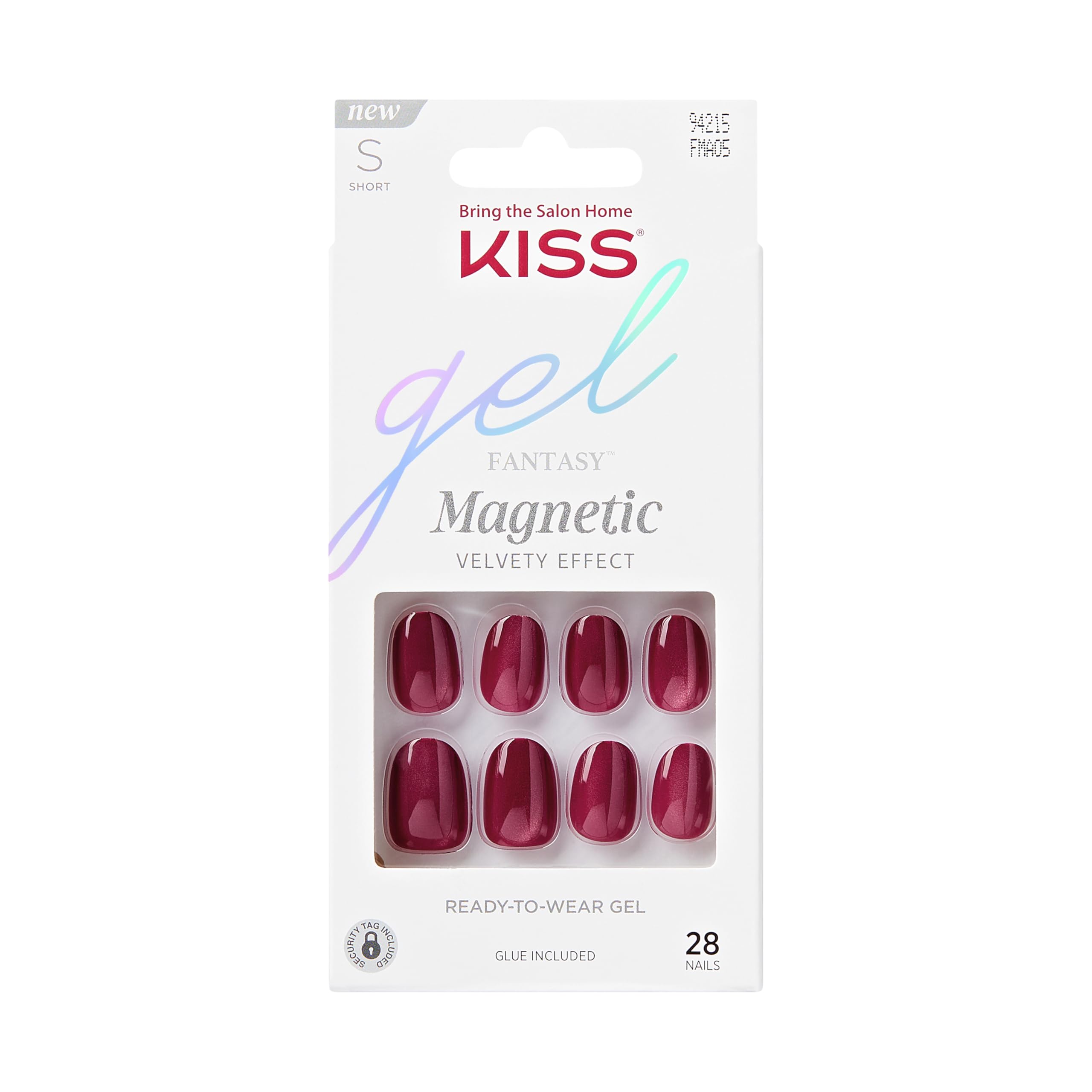 Foto 2 pulgar | Presion Nails Kiss Gel Fantasy «set Us Free» Rojo Con Pegamento - Venta Internacional.