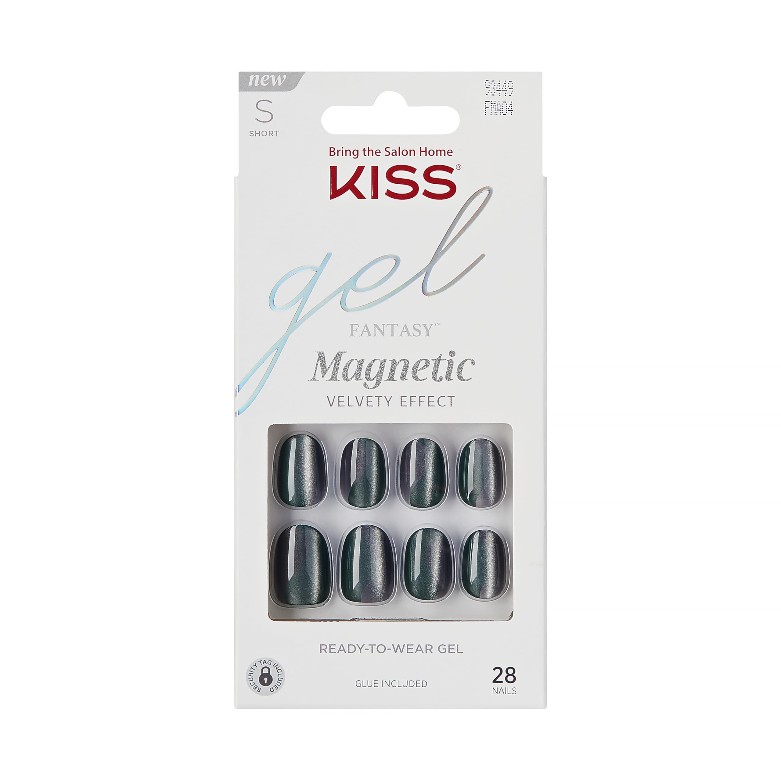 Foto 2 pulgar | Press-on Nails Kiss Gel Fantasy «dial Me» Gris Con Forma Ovalada - Venta Internacional.
