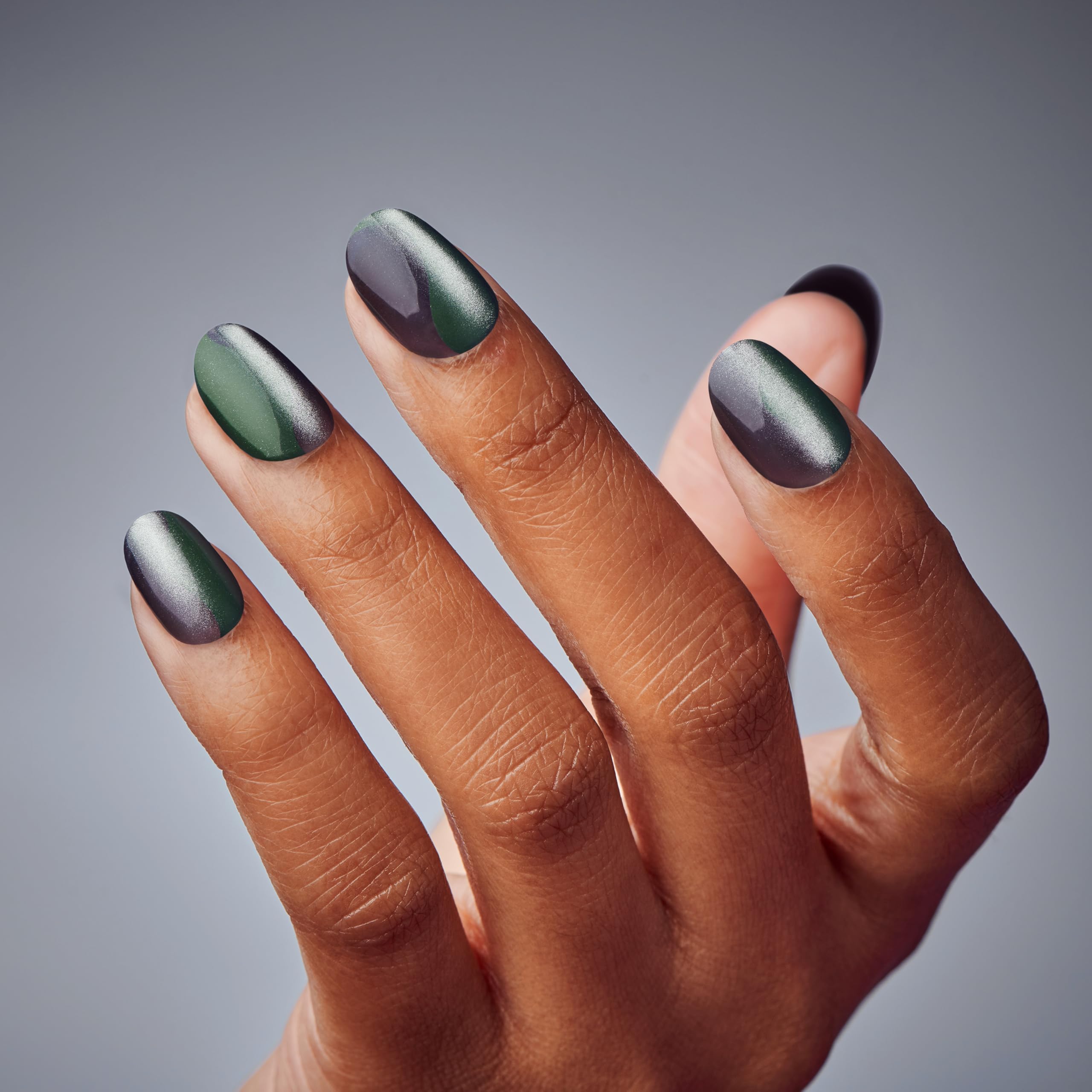 Foto 3 pulgar | Press-on Nails Kiss Gel Fantasy «dial Me» Gris Con Forma Ovalada - Venta Internacional.