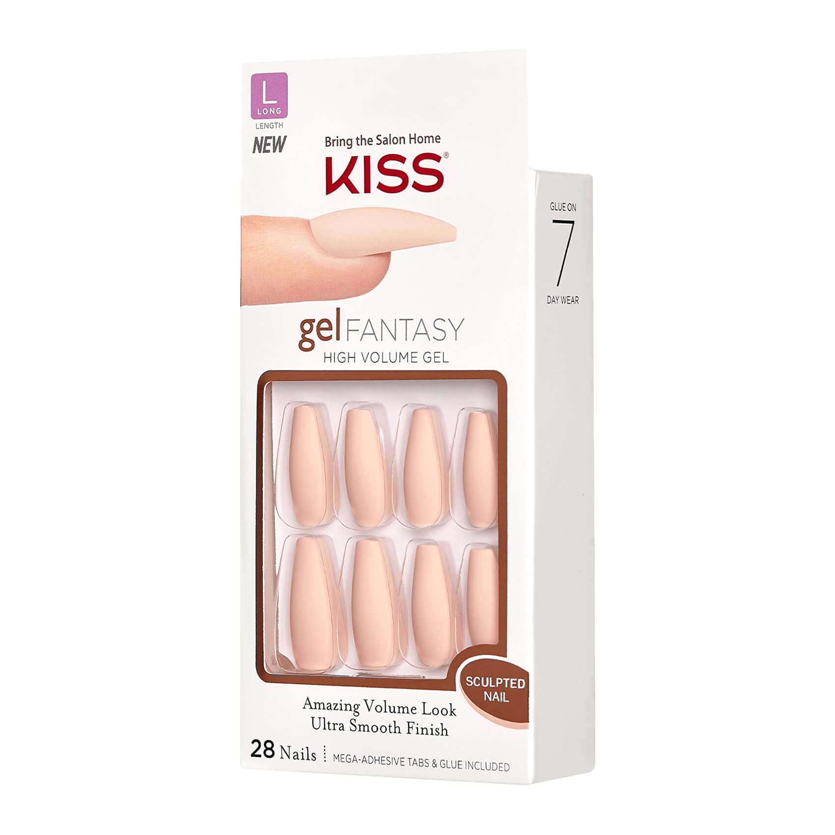 Foto 2 | Kit De Uñas Kiss Gel Fantasy, Uñas De Gel Esculpidas Listas Para Usar - Venta Internacional.