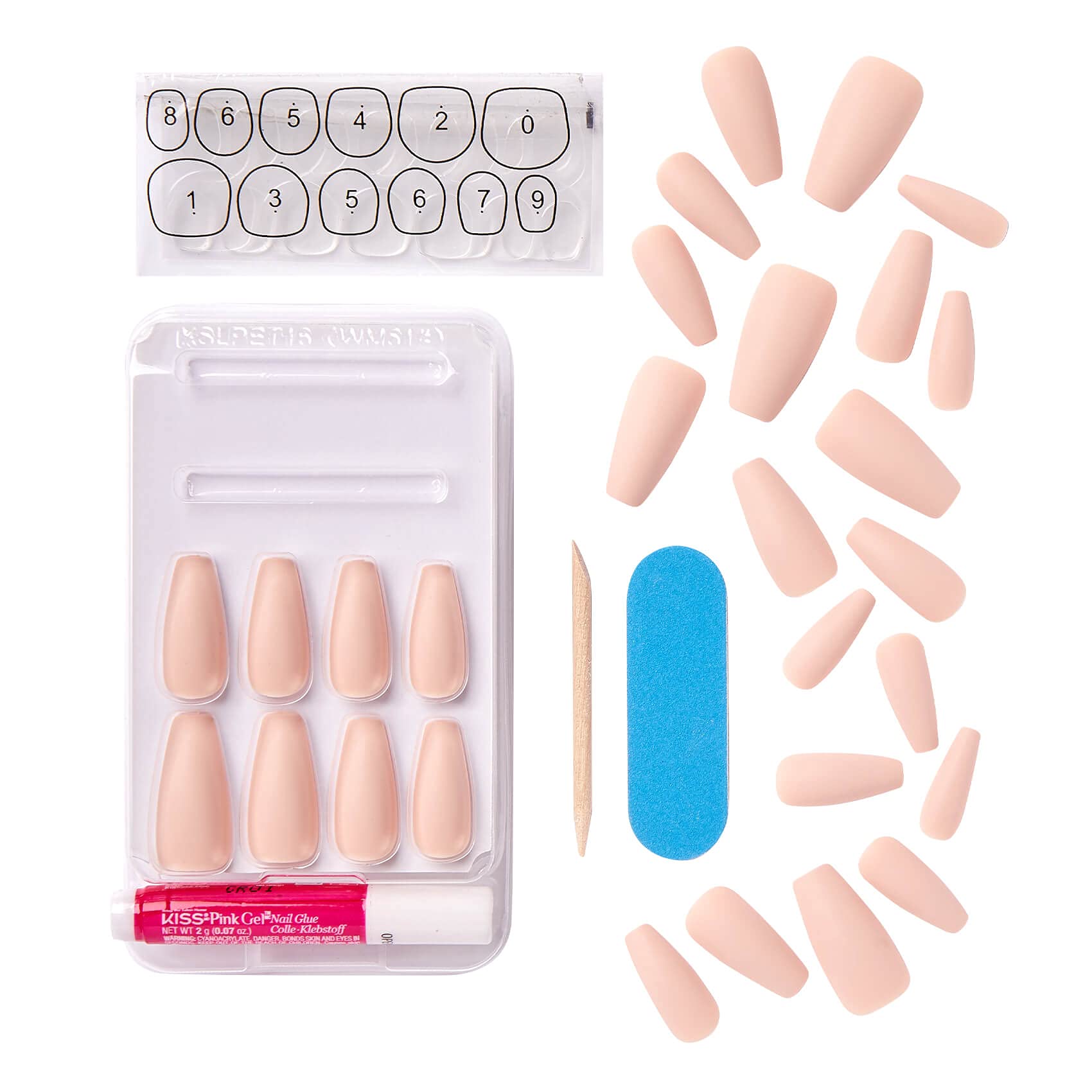 Foto 4 | Kit De Uñas Kiss Gel Fantasy, Uñas De Gel Esculpidas Listas Para Usar - Venta Internacional.