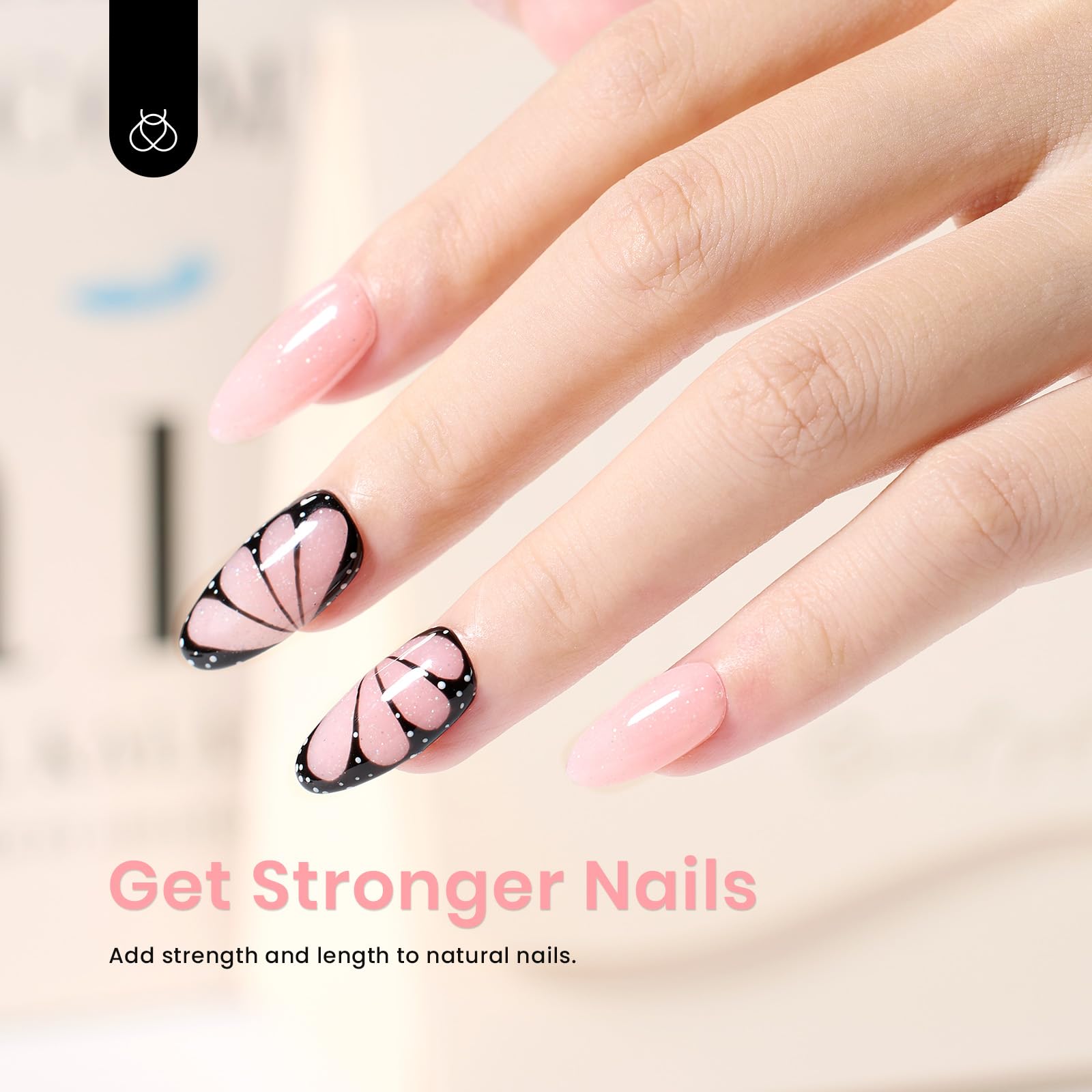 Foto 7 pulgar | Fortalecedor De Uñas Builder Gel Beetles 7 En 1 Con Purpurina Rosa Nude - Venta Internacional.