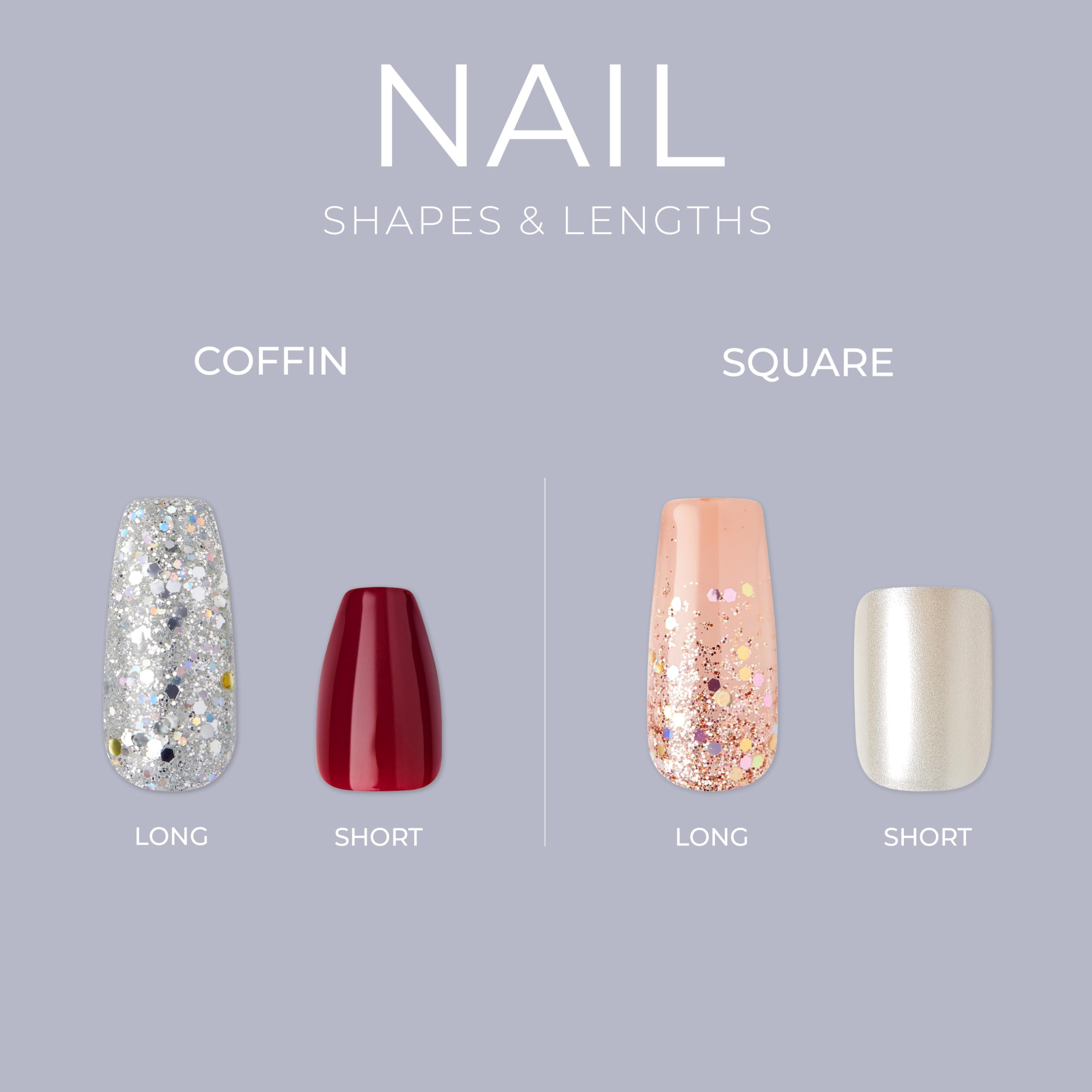Foto 4 pulgar | Gel Kiss Fantasy «midnight Snacks» De Press On Nails Con Pegamento - Venta Internacional.