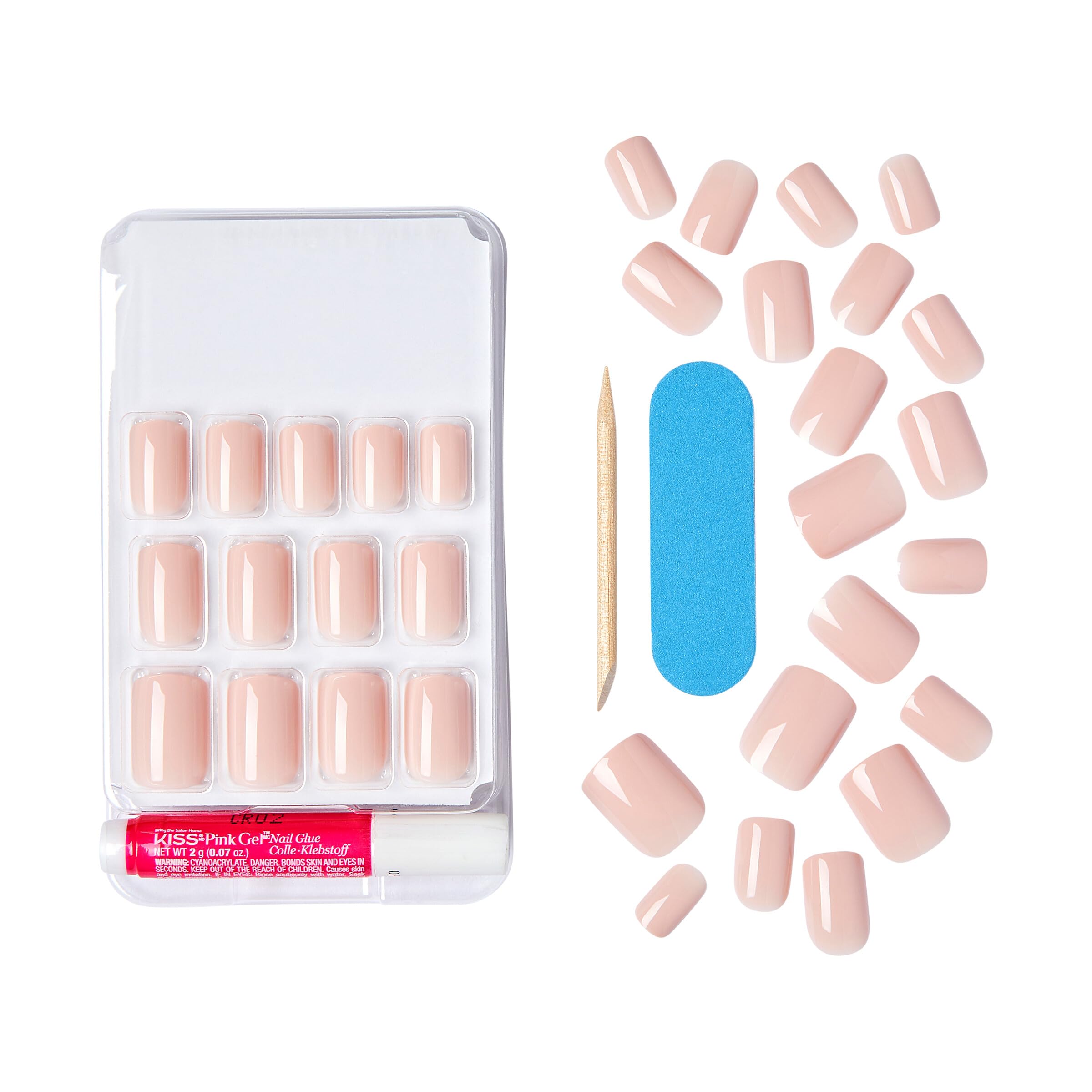 Foto 6 pulgar | Gel Kiss Fantasy «midnight Snacks» De Press On Nails Con Pegamento - Venta Internacional.