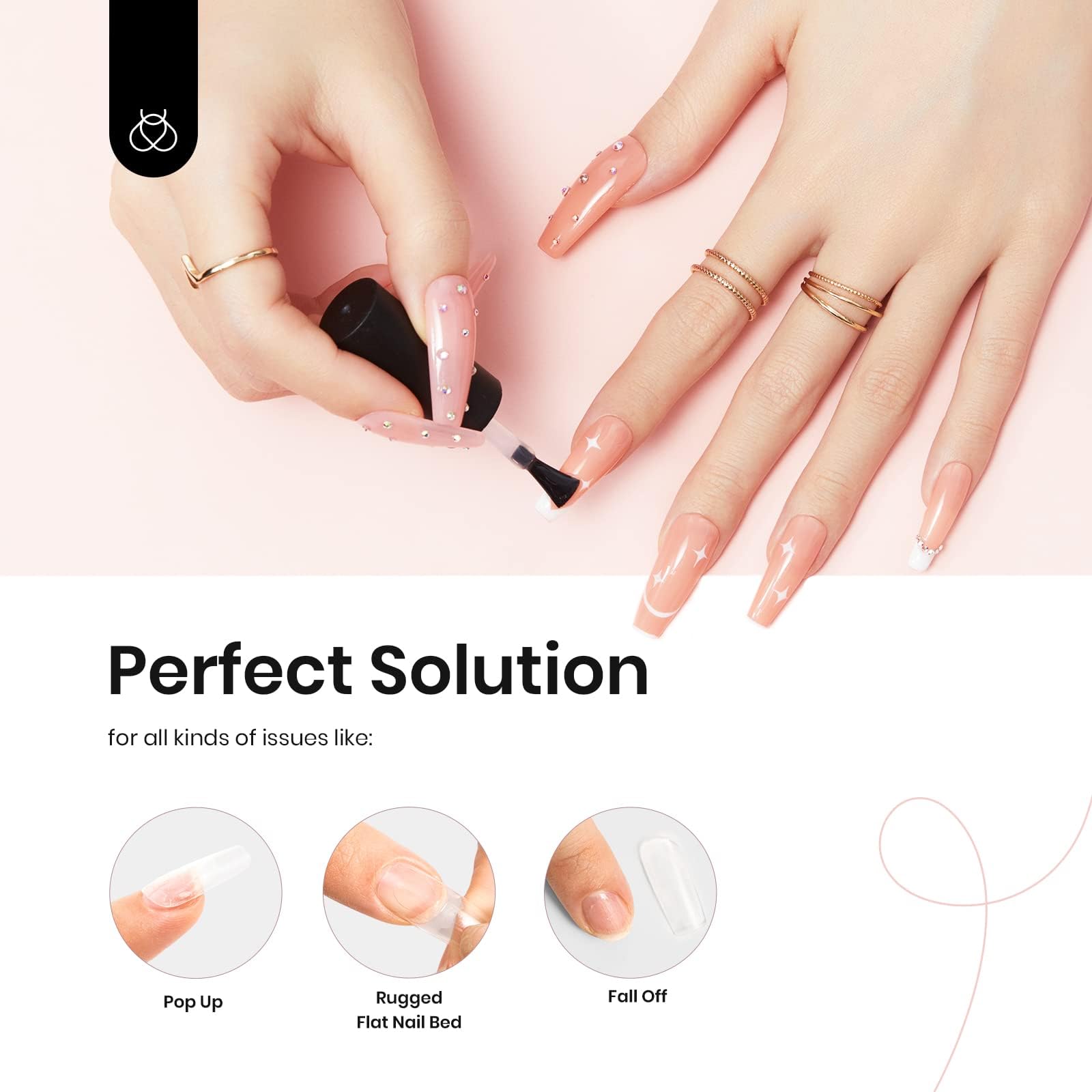 Foto 7 pulgar | Kit De Pegamento Para Uñas Y Base De Gel Beetles, Esmalte En Gel 5 En 1, 30 Ml - Venta Internacional.
