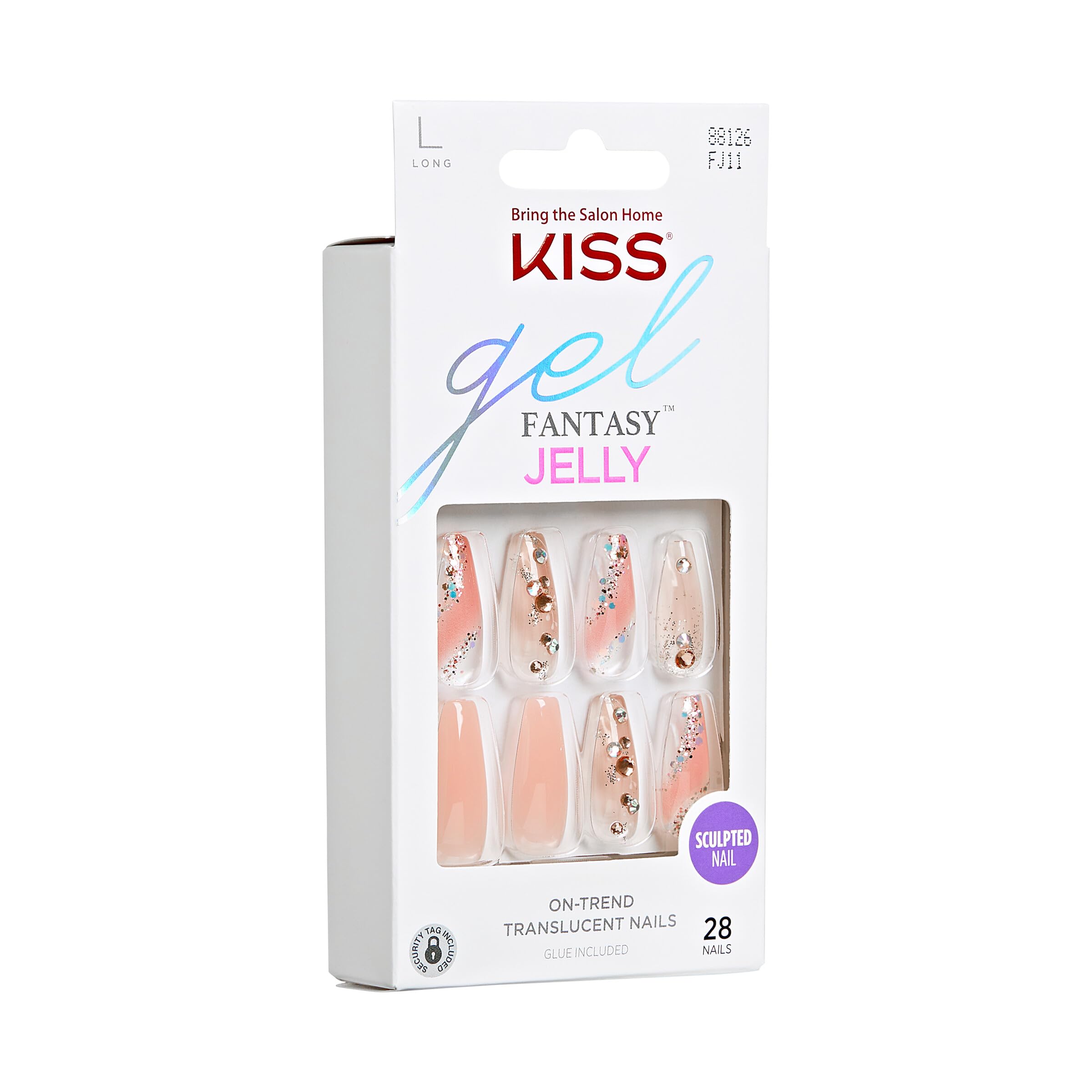 Foto 3 pulgar | Presiona Nails Kiss Jelly Fantasy «jelly Cat» Con Pegamento Para Uñas - Venta Internacional.