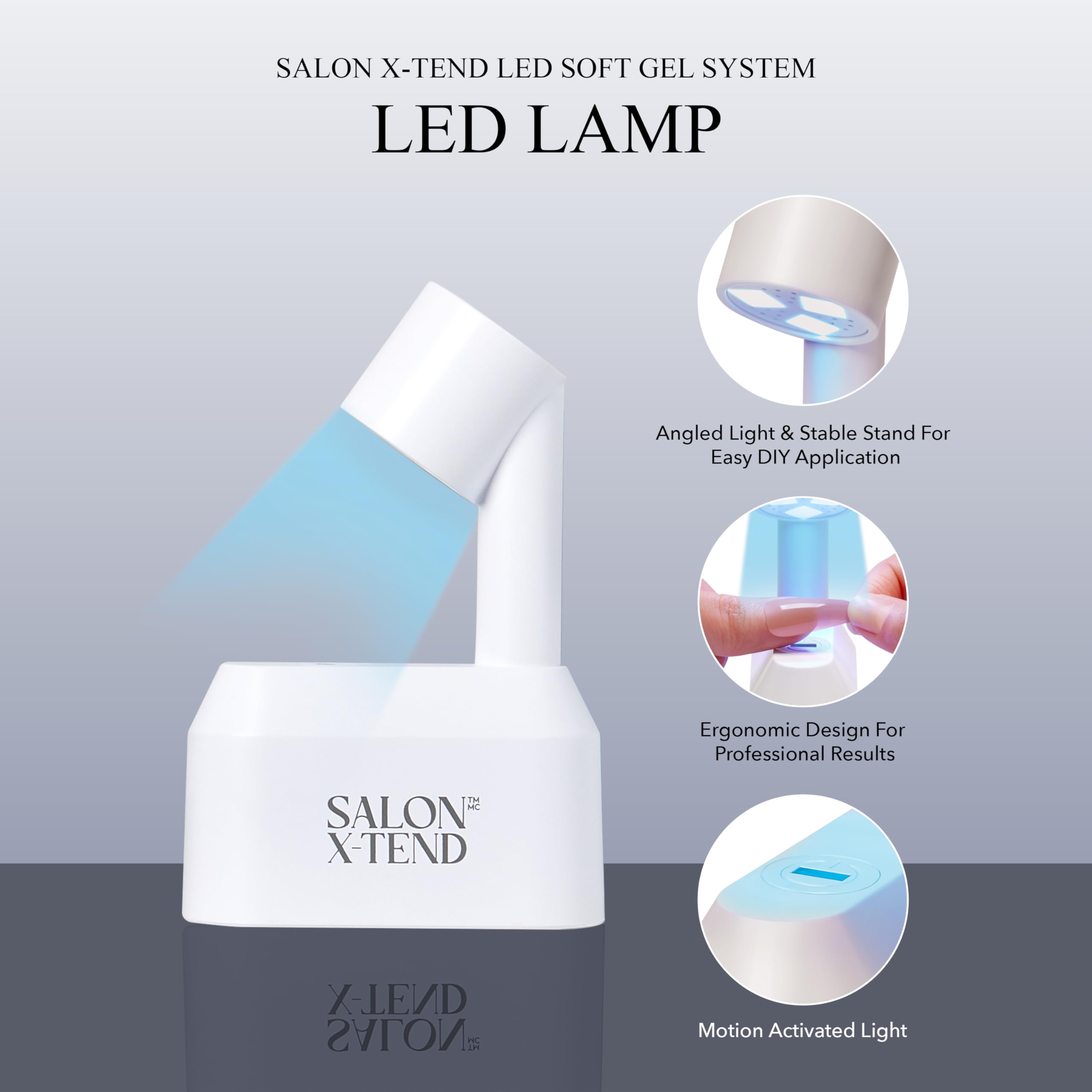 Foto 4 pulgar | Press-on Nails Kiss Salon X-tend Pure' De Color Blanco Claro Con Kit - Venta Internacional.