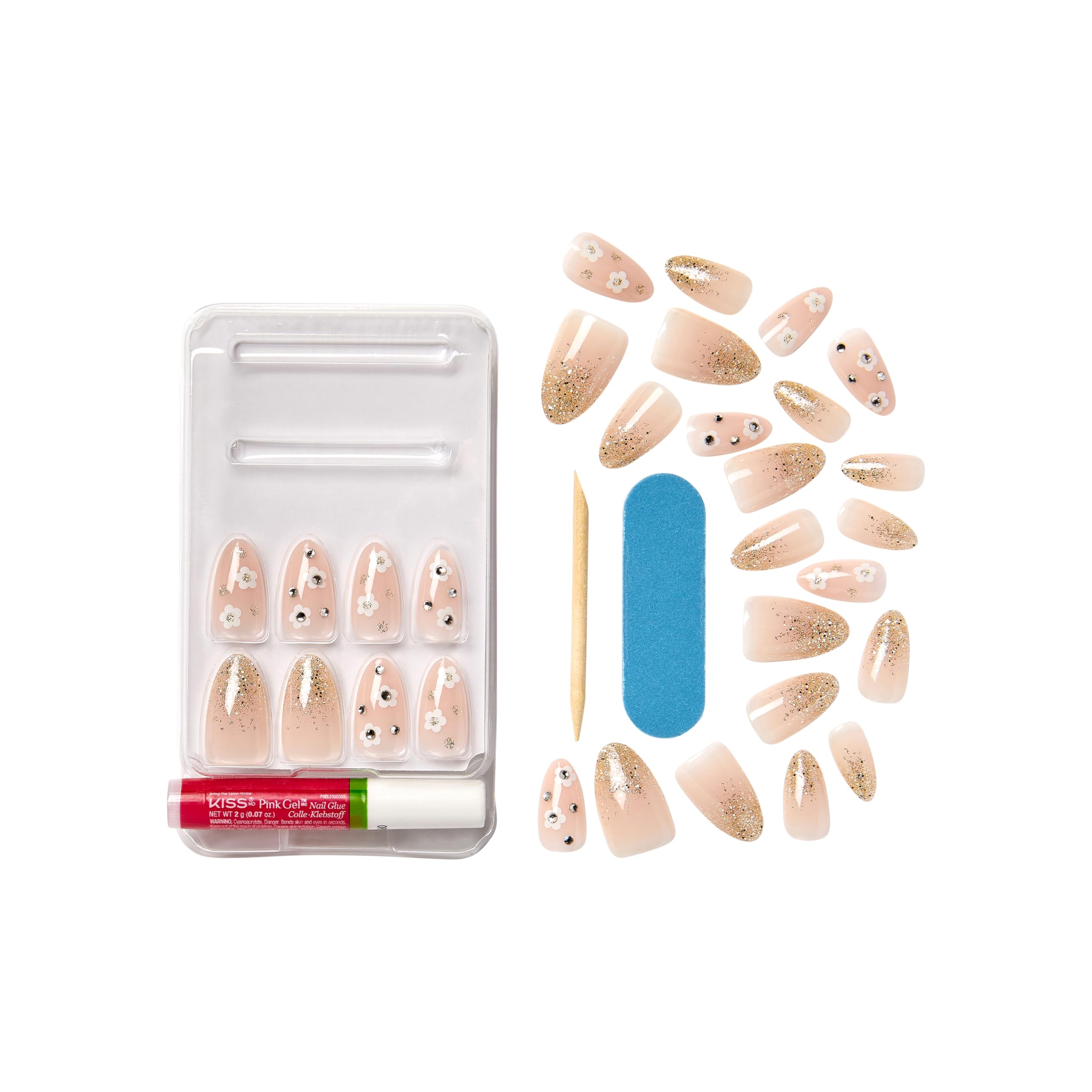 Foto 3 pulgar | Press-on Nails Kiss Classy Nails Premium «gleamin» White - Venta Internacional.