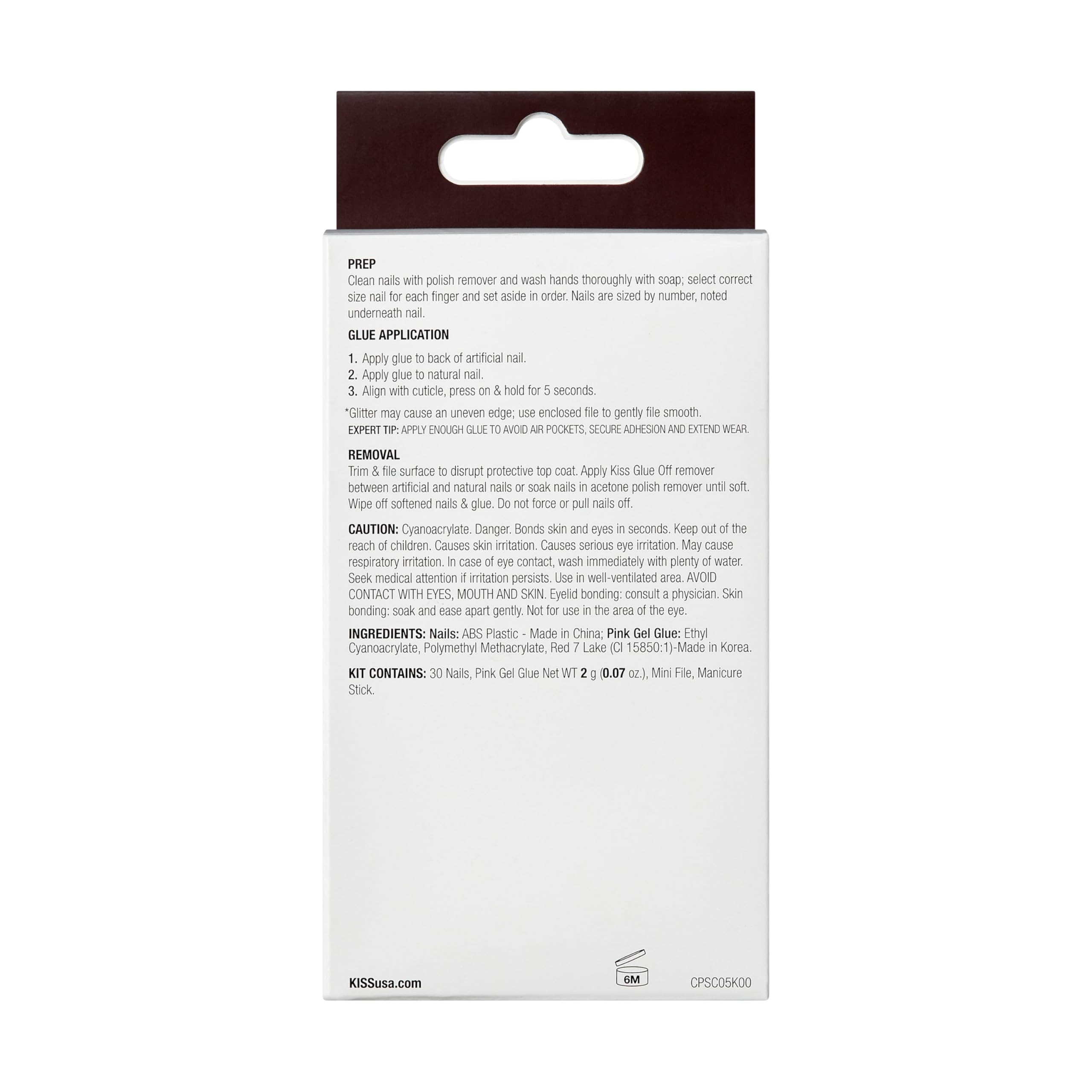 Foto 6 pulgar | Press-on Nails Kiss Classy Nails Premium «gleamin» White - Venta Internacional.