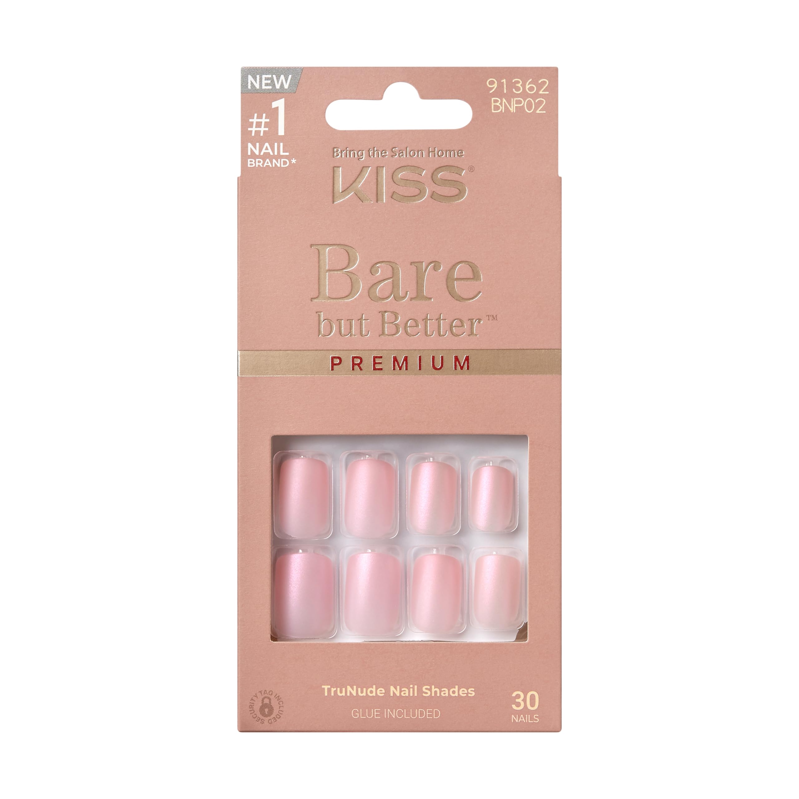 Foto 2 pulgar | Uñas Prensadas: Kiss, Desnudas Pero Mejores, «picantes», Rosa Claro - Venta Internacional.