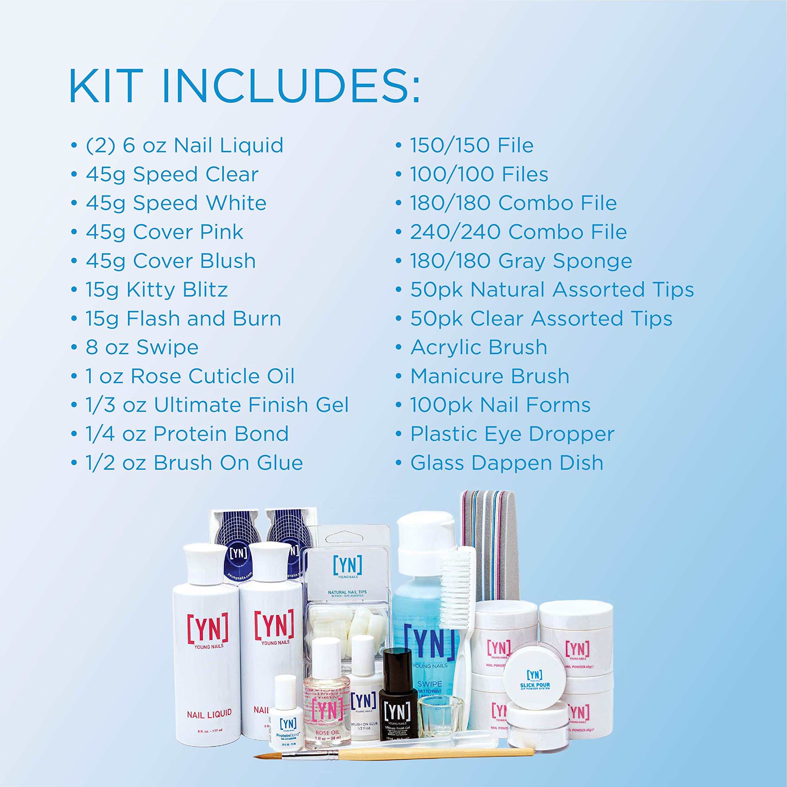 Foto 5 pulgar | Kit De Uñas Young Nails Professional Para Home Starter, Transparente - Venta Internacional.