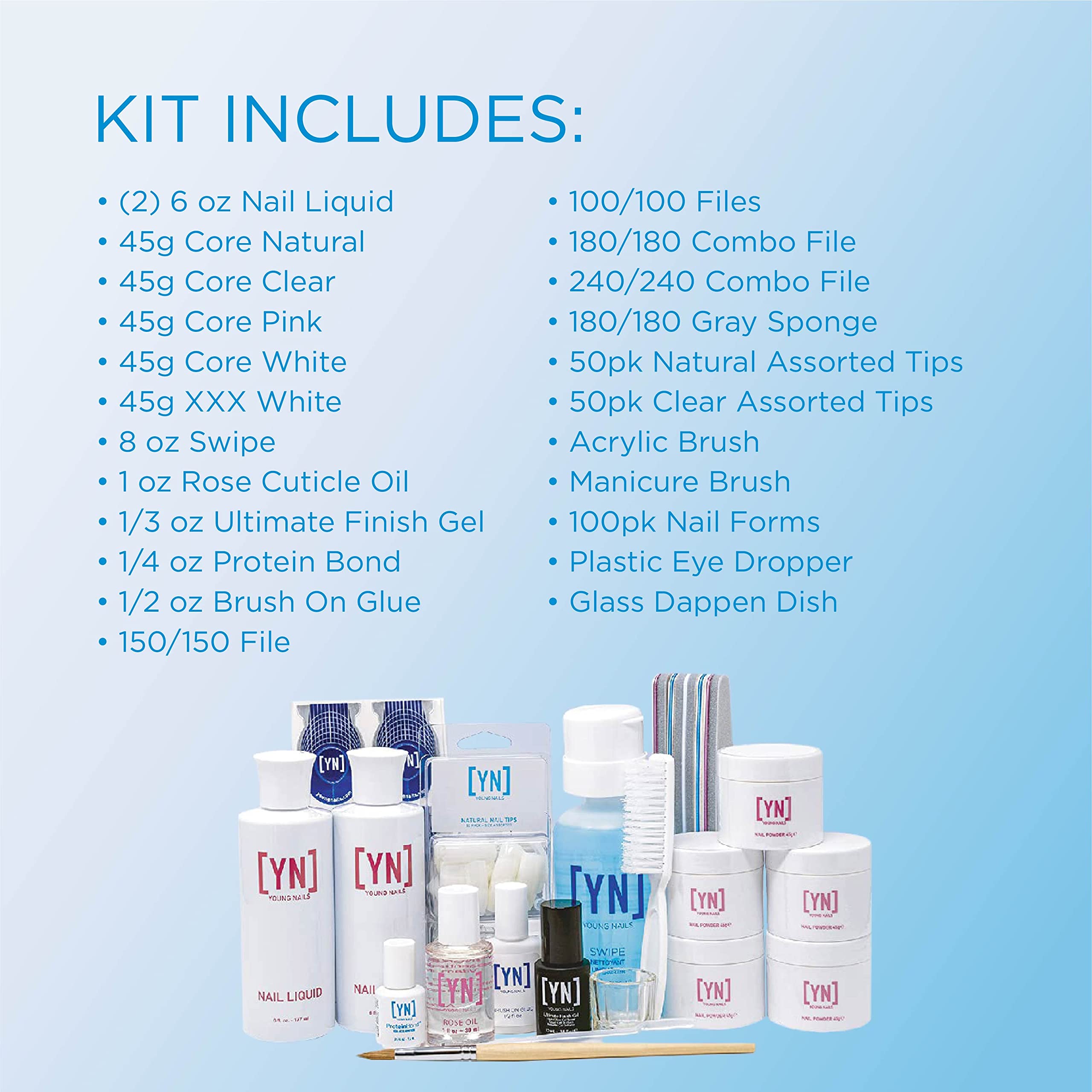 Foto 5 pulgar | Kit De Acrílico Young Nails Professional Core Product Set - Venta Internacional.