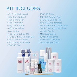 Foto 4 | Kit De Acrílico Young Nails Professional Core Product Set - Venta Internacional.