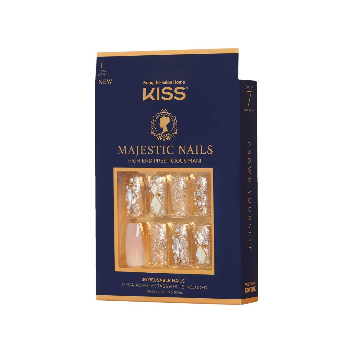 Foto 3 pulgar | Gel Kiss Majestic «my Crown» Para Uñas Postizas, 30 Pulgadas, Reutilizable Durante Mucho Tiempo - Venta Internacional.