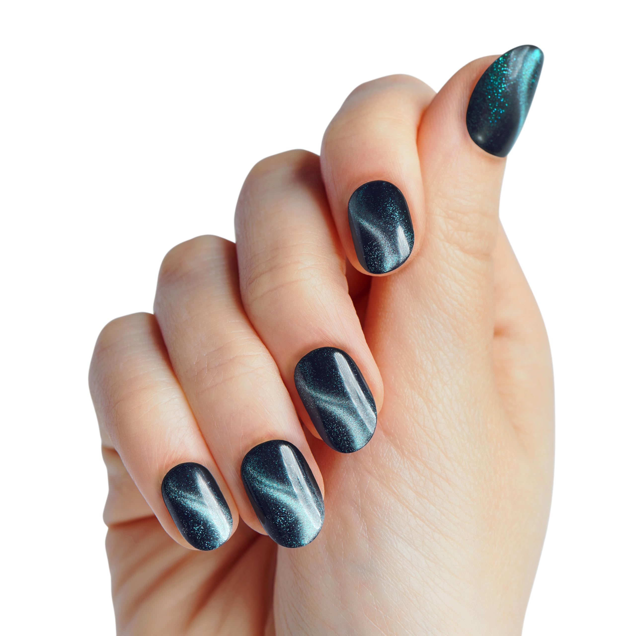 Foto 7 pulgar | Press On Nails Impress Wicked X Land Of Oz Green Short Oval - Venta Internacional.