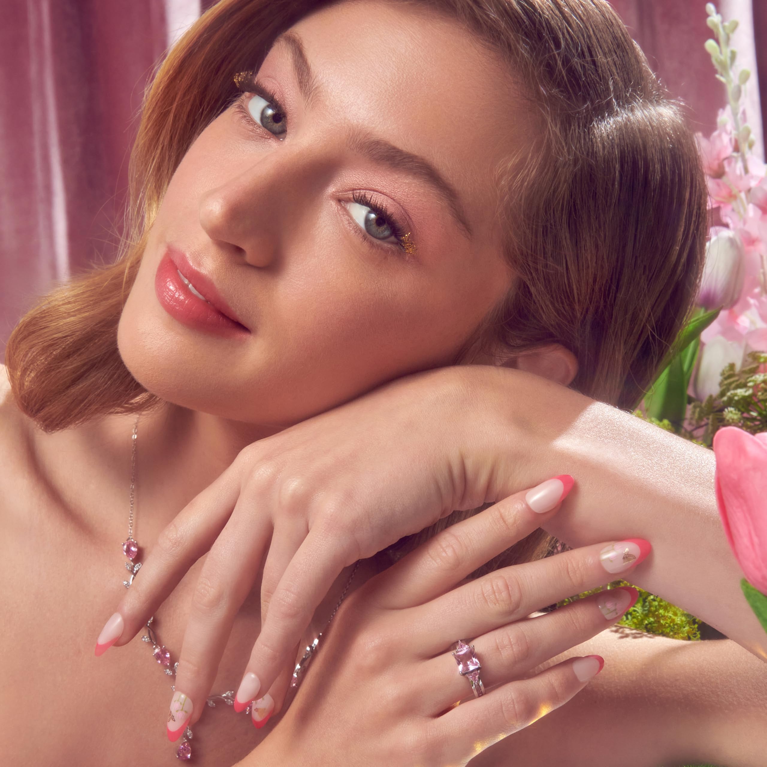 Foto 6 pulgar | Press On Nails Imprime Wicked X «unlikely Friendship» Pink - Venta Internacional.