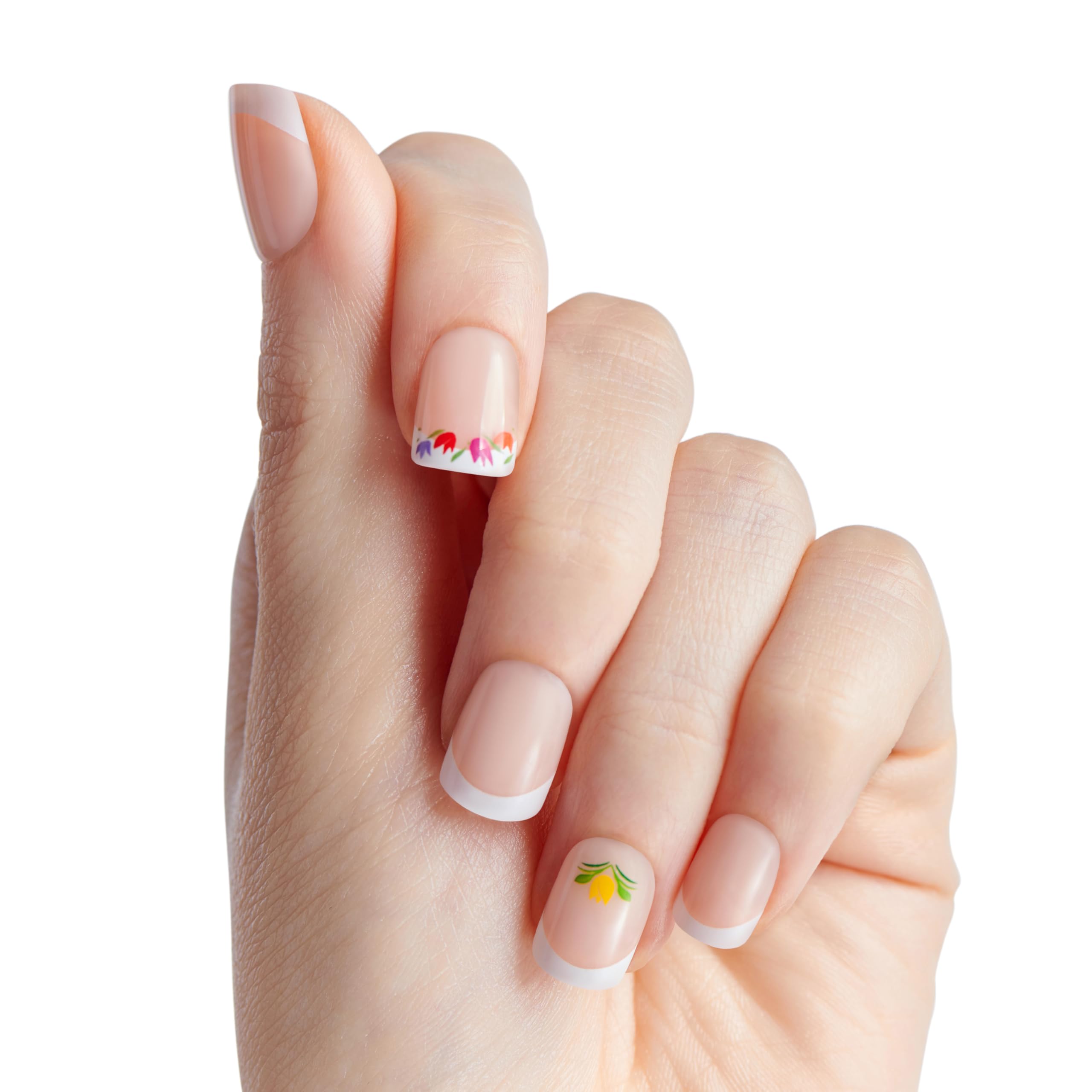 Foto 7 pulgar | Presiona Uñas Impress Wicked X Rainbow Of Blooms White - Venta Internacional.