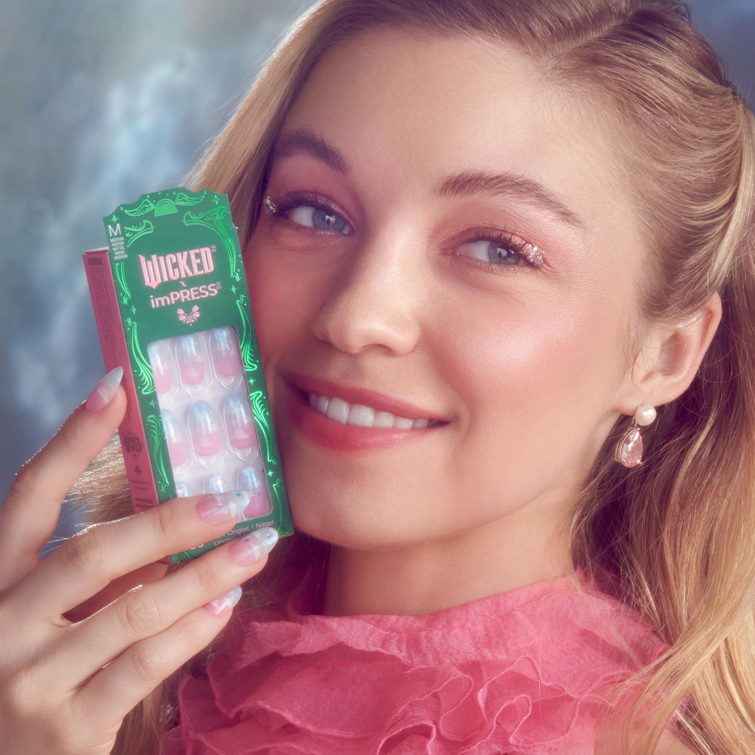 Foto 6 pulgar | Press On Nails Impress Wicked X 'destined To' Rosa/azul Cielo - Venta Internacional.