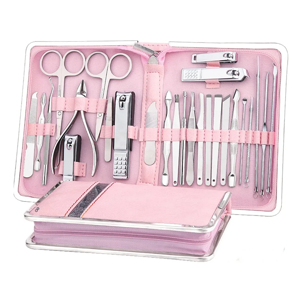 Foto 3 pulgar | Kit De Manicura 26 En 1 Set Acero Inoxidable Eo Safe Imports Esi-19829 Rosa