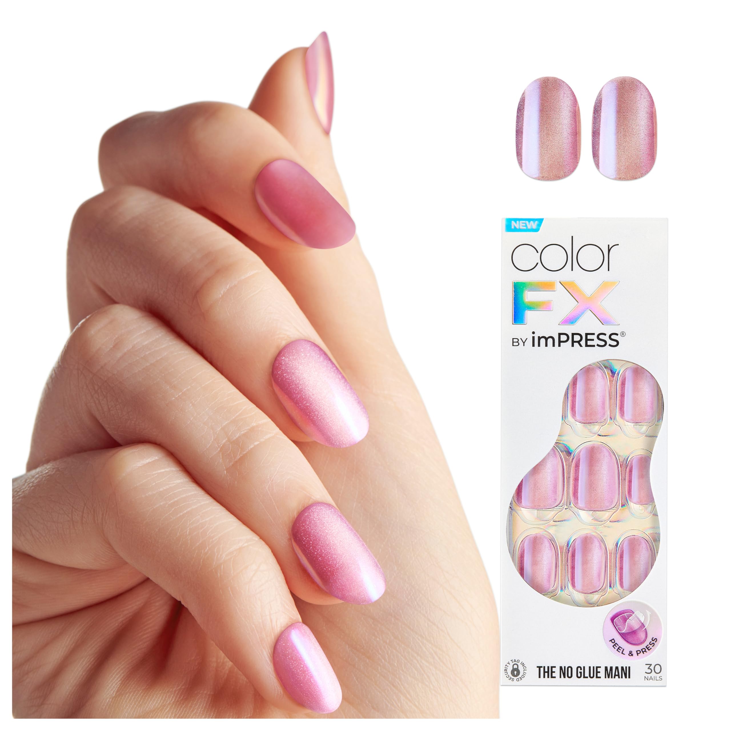 Foto 2 pulgar | Presiona Uñas Impress Kiss Colorfx 'starry' Rosa Claro - Venta Internacional.