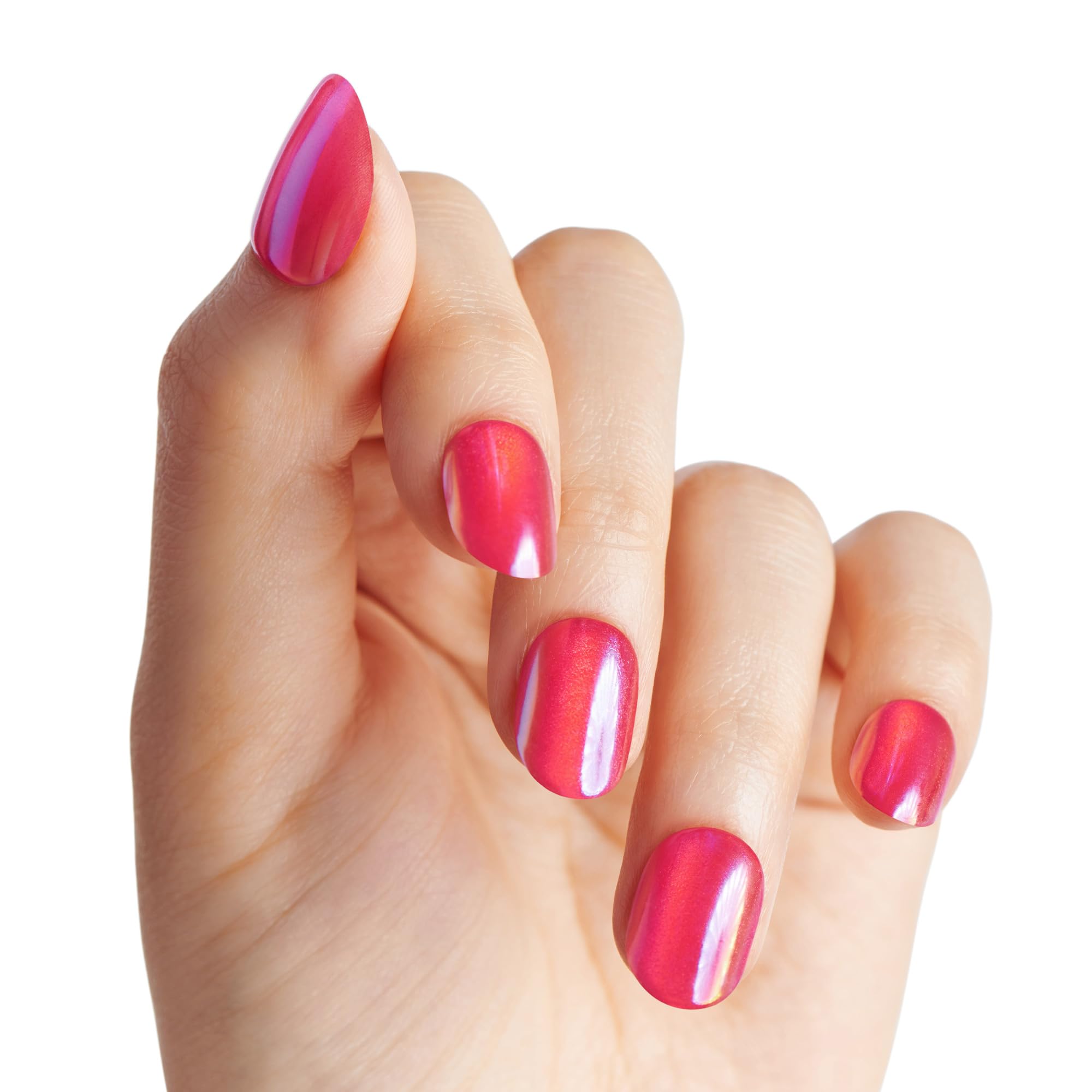 Foto 7 pulgar | Presiona Uñas Impress Kiss Colorfx 'floating' Solid Red - Venta Internacional.