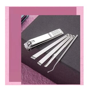 Foto 2 | Kit De Manicura 26 En 1 Set Cortauñas De Acero Inoxidable Rosa