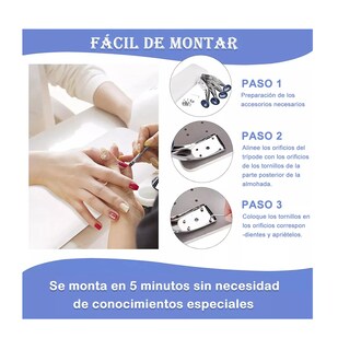 Foto 3 | Almohada Para Mano Reposabrazo Para Manicura Blanco