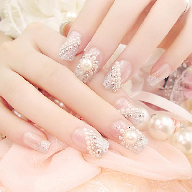 Foto 2 pulgar | Set De Manicura Huoguo Pearl Nail Patch Para Mujer - Venta Internacional.