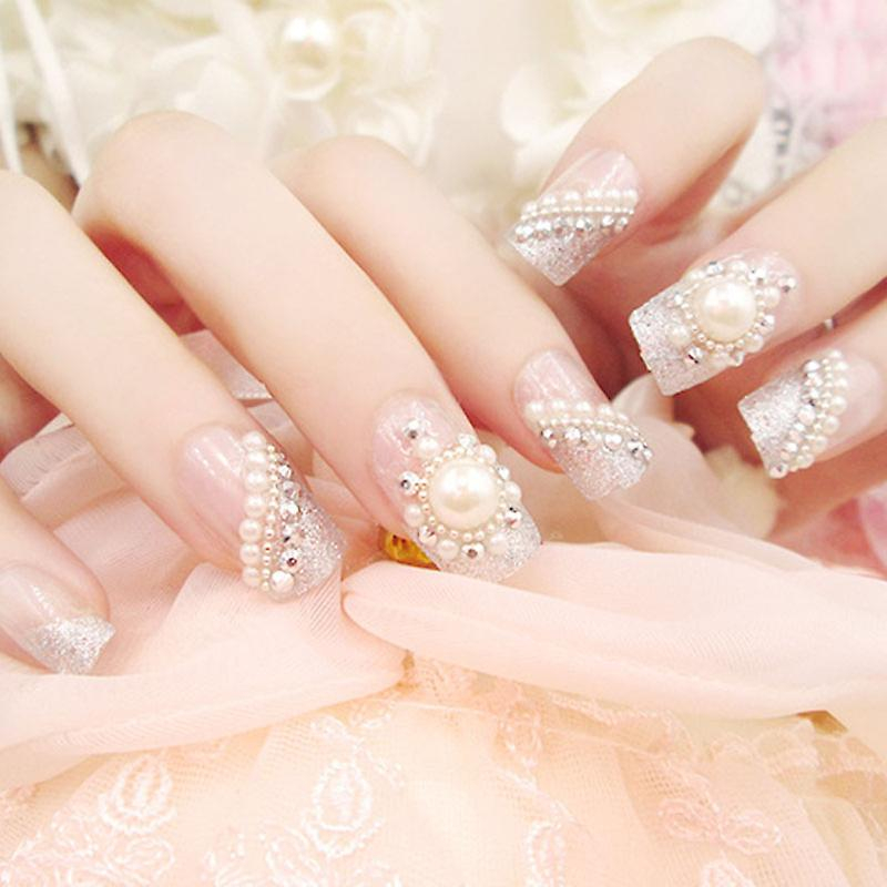 Foto 4 pulgar | Set De Manicura Huoguo Pearl Nail Patch Para Mujer - Venta Internacional.