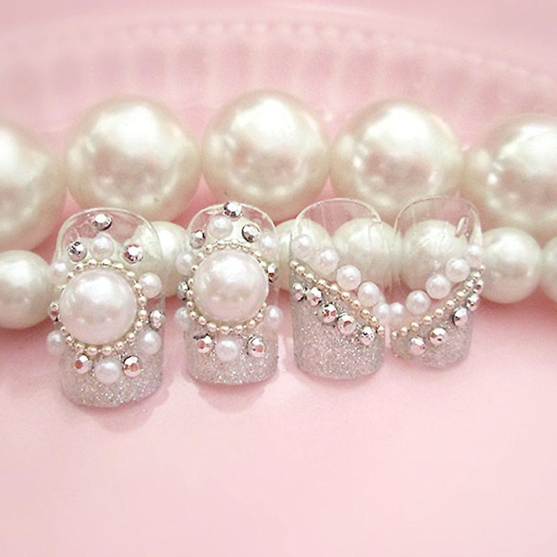 Foto 5 pulgar | Set De Manicura Huoguo Pearl Nail Patch Para Mujer - Venta Internacional.