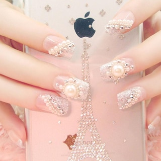 Foto 5 | Set De Manicura Huoguo Pearl Nail Patch Para Mujer - Venta Internacional.