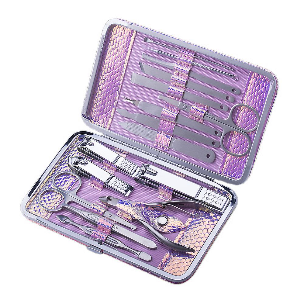 Foto 4 pulgar | Juego De Cortaúñas Huoguo 16 Piezas De Acero Inoxidable Con Estuche - Venta Internacional.