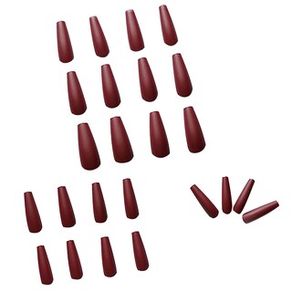 Foto 1 | Manicura Fake Nails Huoguo Ballet Estilo Largo 24 Unidades - Venta Internacional.