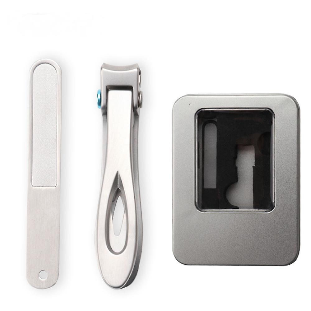 Foto 6 pulgar | Set De Cortaúñas Y Limas De Uñas Huoguo Silver Con Caja De Acero Inoxidable - Venta Internacional.