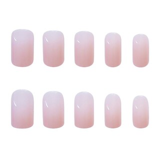 Foto 1 | Uñas Postizas Huoguo Jelly Pink Medianas Y Largas 24 Unidades Con Pegamento - Venta Internacional.