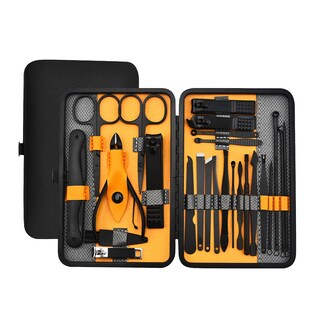 Foto 2 | Kit De Decoración De Uñas Huoguo 25 En 1 De Acero Inoxidable Con Funda De Piel - Venta Internacional.
