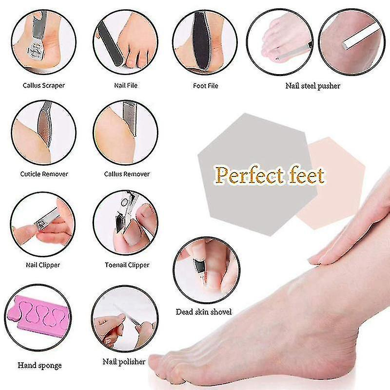 Foto 3 pulgar | Set De Fregador De Pies Con Kit De Pedicura Con Herramientas De Acero Inoxidable - Venta Internacional.