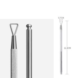 Foto 4 | Uñas Cuticle Pusher Huoguo De Acero Inoxidable De 12 5 Cm - Venta Internacional.