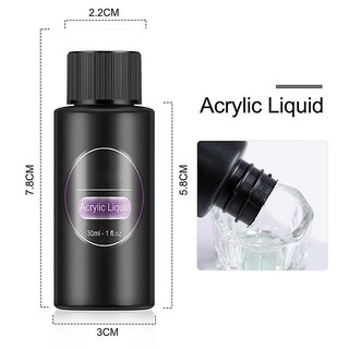 Foto 5 | Kit De Extensión De Uñas Acrílicas Huoguo Con Pincel Y Copa 3 Colores - Venta Internacional.